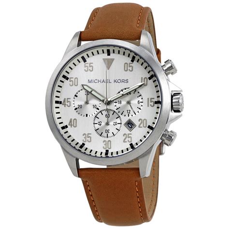 Michael Kors Gage Silver Dial Men's Chronograph Watch MK8565